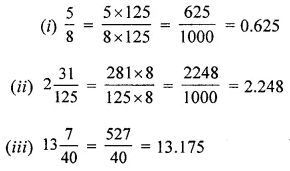 ML Aggarwal Class 6 Solutions for ICSE Maths Chapter 7 Decimals Check Your Progress 4