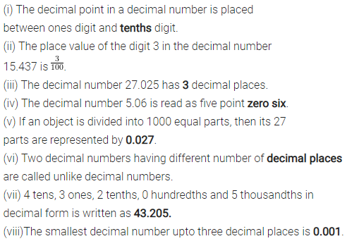 ML Aggarwal Class 6 Solutions for ICSE Maths Chapter 7 Decimals Objective Type Questions 1