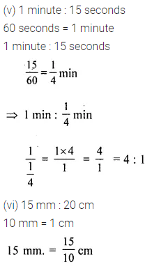 ML Aggarwal Class 6 Solutions for ICSE Maths Chapter 8 Ratio and Proportion Ex 8.1 5
