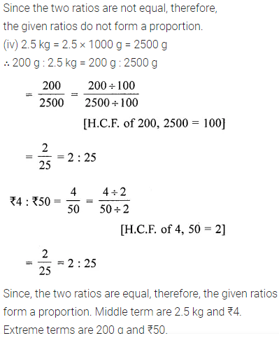 ML Aggarwal Class 6 Solutions for ICSE Maths Chapter 8 Ratio and Proportion Ex 8.2 11