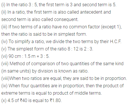 ML Aggarwal Class 6 Solutions for ICSE Maths Chapter 8 Ratio and Proportion Objective Type Questions 1