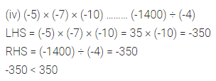 ML Aggarwal Class 7 Solutions for ICSE Maths Chapter 1 Integers Check Your Progress 4