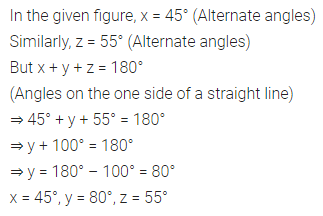 ML Aggarwal Class 7 Solutions for ICSE Maths Chapter 10 Lines and Angles Ex 10.2 17
