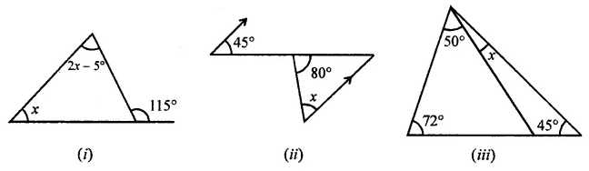 ML Aggarwal Class 7 Solutions for ICSE Maths Chapter 11 Triangles and its Properties Check Your Progress 1