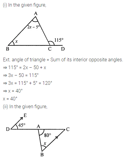 ML Aggarwal Class 7 Solutions for ICSE Maths Chapter 11 Triangles and its Properties Check Your Progress 2