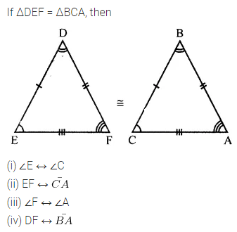 ML Aggarwal Class 7 Solutions for ICSE Maths Chapter 12 Congruence of Triangles Ex 12.1 2