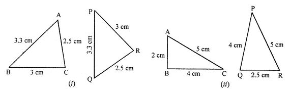 ML Aggarwal Class 7 Solutions for ICSE Maths Chapter 12 Congruence of Triangles Ex 12.1 3