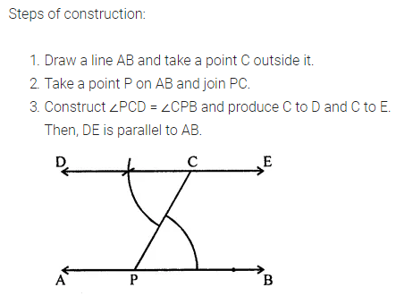 ML Aggarwal Class 7 Solutions for ICSE Maths Chapter 13 Practical Geometry Check Your Progress 2
