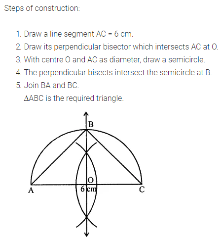 ML Aggarwal Class 7 Solutions for ICSE Maths Chapter 13 Practical Geometry Check Your Progress 6