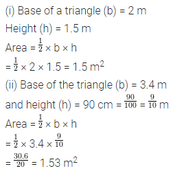 ML Aggarwal Class 7 Solutions for ICSE Maths Chapter 16 Perimeter and Area Check Your Progress 4