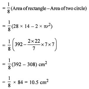 ML Aggarwal Class 7 Solutions for ICSE Maths Chapter 16 Perimeter and Area Objective Type Questions 19