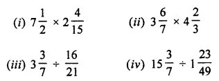 ML Aggarwal Class 7 Solutions for ICSE Maths Chapter 2 Fractions and Decimals Check Your Progress 2