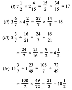 ML Aggarwal Class 7 Solutions for ICSE Maths Chapter 2 Fractions and Decimals Check Your Progress 3