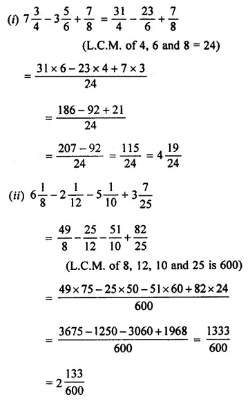 ML Aggarwal Class 7 Solutions for ICSE Maths Chapter 2 Fractions and Decimals Ex 2.2 5