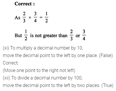 ML Aggarwal Class 7 Solutions for ICSE Maths Chapter 2 Fractions and Decimals Objective Type Questions 8