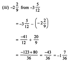 ML Aggarwal Class 7 Solutions for ICSE Maths Chapter 3 Rational Numbers Check Your Progress 18