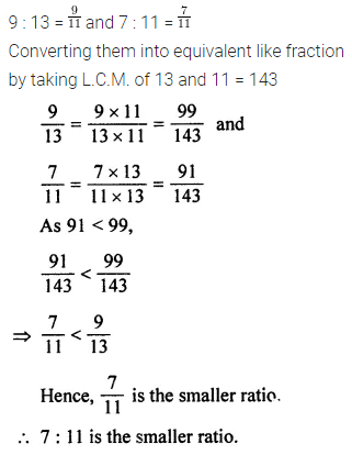 ML Aggarwal Class 7 Solutions for ICSE Maths Chapter 6 Ratio and Proportion Check Your Progress 5
