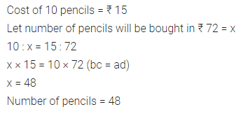 ML Aggarwal Class 7 Solutions for ICSE Maths Chapter 6 Ratio and Proportion Ex 6.3 2