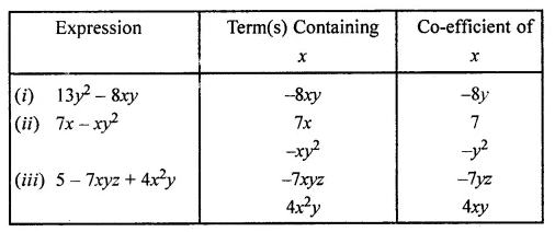 ML Aggarwal Class 7 Solutions for ICSE Maths Chapter 8 Algebraic Expressions Ex 8.1 12