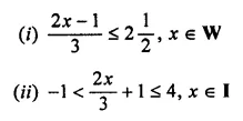 ML Aggarwal Class 7 Solutions for ICSE Maths Chapter 9 Linear Equations and Inequalities Check Your Progress 9