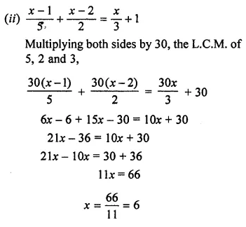 ML Aggarwal Class 7 Solutions for ICSE Maths Chapter 9 Linear Equations and Inequalities Ex 9.1 16