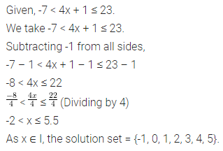 ML Aggarwal Class 7 Solutions for ICSE Maths Chapter 9 Linear Equations and Inequalities Ex 9.3 5