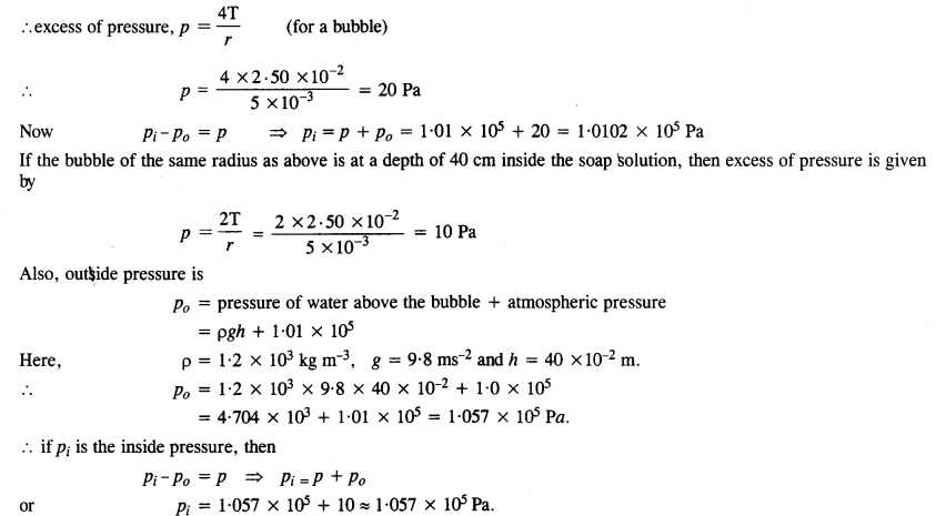 NCERT Solutions for Class 11 Physics Chapter 10 Mechanical Properties of Fluids 16