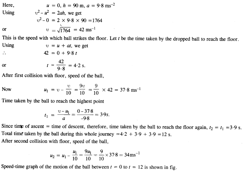 NCERT Solutions for Class 11 Physics Chapter 3 Motion in a Straight Line 9