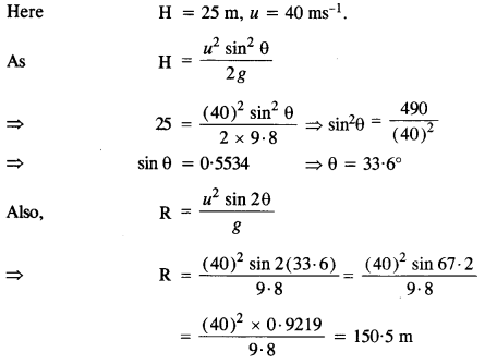 NCERT Solutions for Class 11 Physics Chapter 4 Motion in a Plane 24