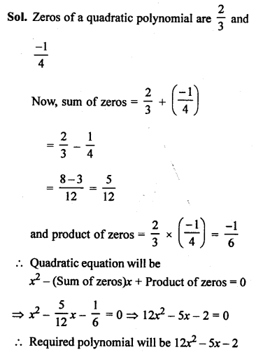 RS Aggarwal Class 10 Solutions Chapter 2 Polynomials Ex 2A 20