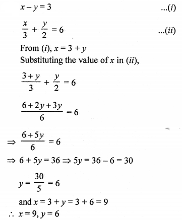 RS Aggarwal Class 10 Solutions Chapter 3 Linear equations in two variables Ex 3B 1