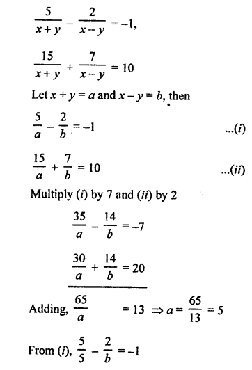 RS Aggarwal Class 10 Solutions Chapter 3 Linear equations in two variables Ex 3B 33