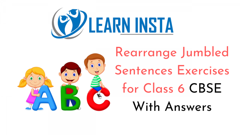 Jumbled Sentences Exercises For Class 5
