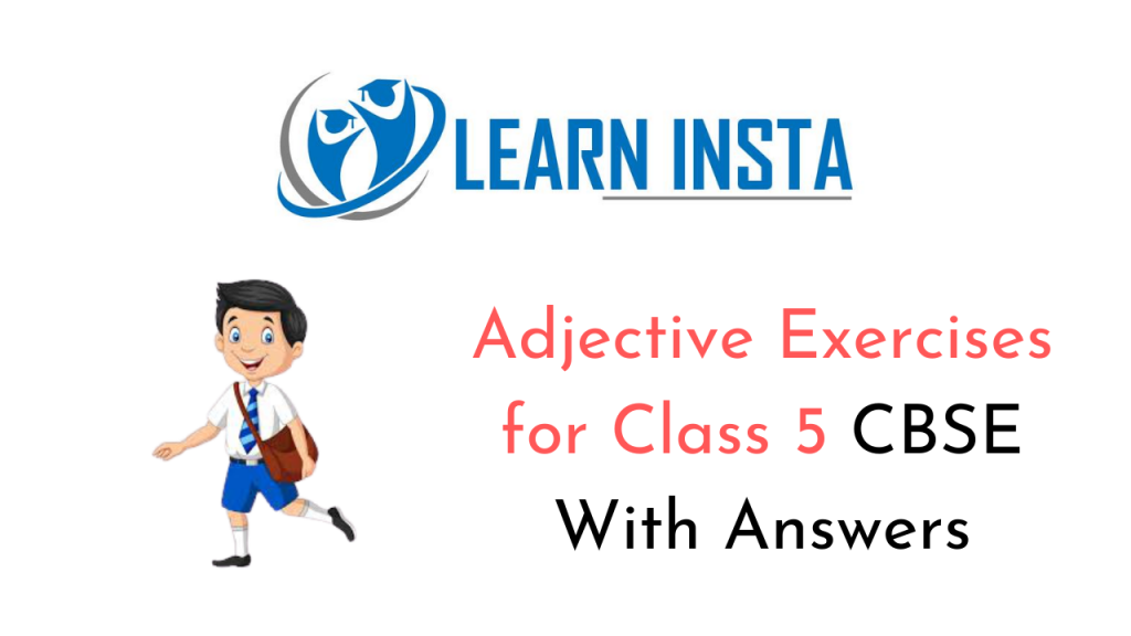 Exercises On Adjectives For Class 5 With Answers