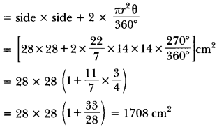 Areas Related to Circles Class 10 Extra Questions Maths Chapter 12 with Solutions Answers 100