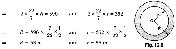 Areas Related to Circles Class 10 Extra Questions Maths Chapter 12 with Solutions Answers 21