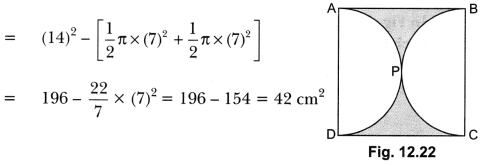 Areas Related to Circles Class 10 Extra Questions Maths Chapter 12 with Solutions Answers 41