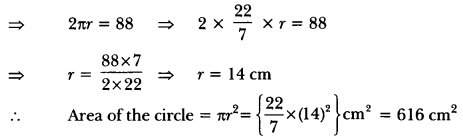Areas Related to Circles Class 10 Extra Questions Maths Chapter 12 with Solutions Answers 94