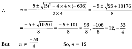 Arithmetic Progressions Class 10 Extra Questions Maths Chapter 5 with Solutions Answers 6