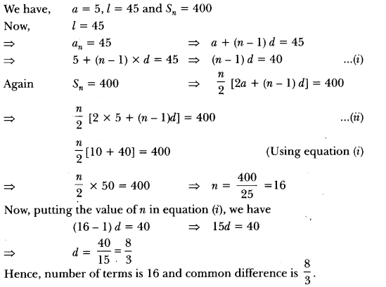Arithmetic Progressions Class 10 Extra Questions Maths Chapter 5 with Solutions Answers 7