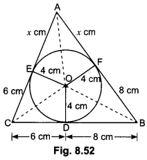 Circles Class 10 Extra Questions Maths Chapter 10 with Solutions Answers 52