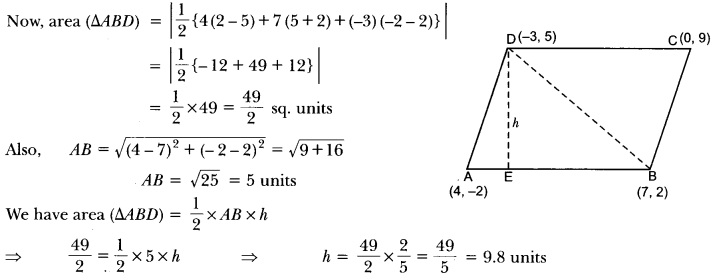 Coordinate Geometry Class 10 Extra Questions Maths Chapter 7 with Solutions Answers 39
