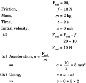 Force and Laws of Motion Class 9 Extra Questions and Answers Science ...