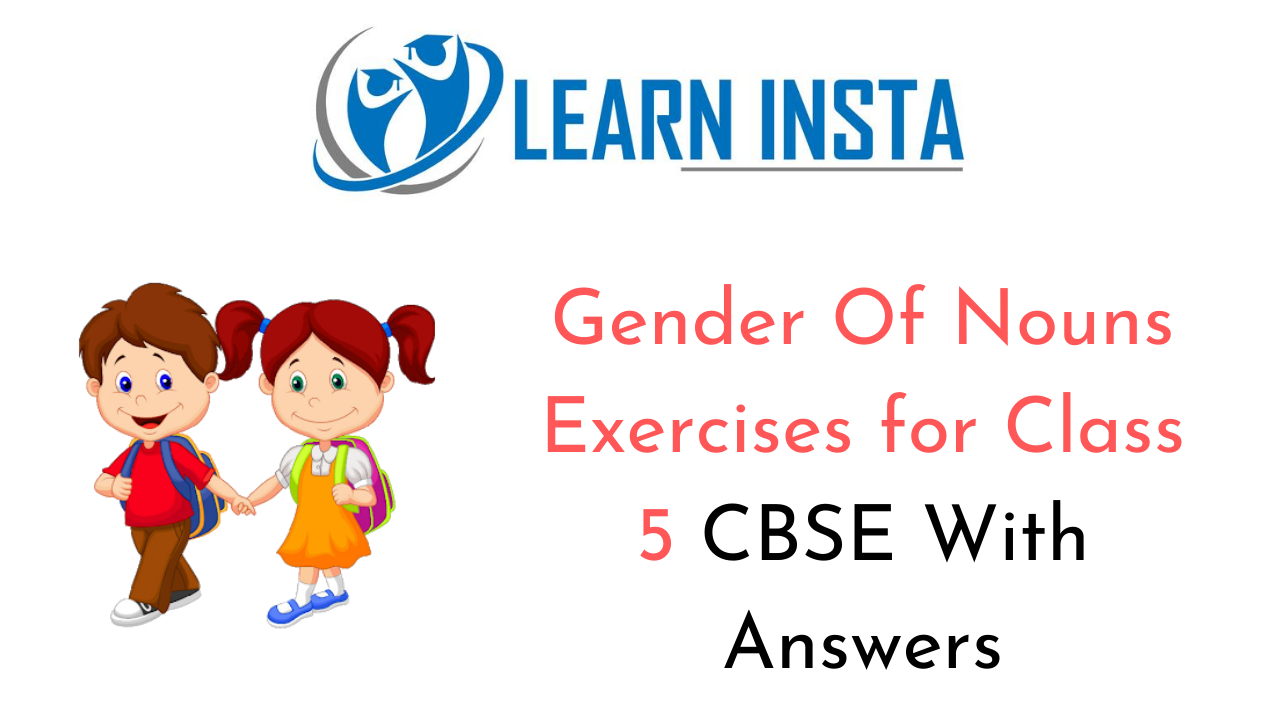 Gender Worksheet For Class 5