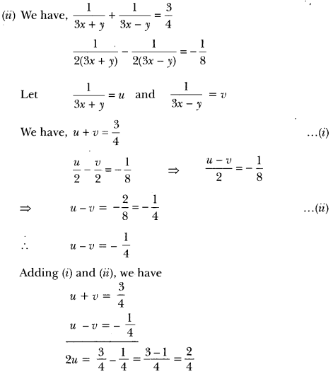Pair of Linear Equations in Two Variables Class 10 Extra Questions Maths Chapter 3 with Solutions Answers 30