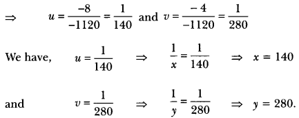Pair of Linear Equations in Two Variables Class 10 Extra Questions Maths Chapter 3 with Solutions Answers 55