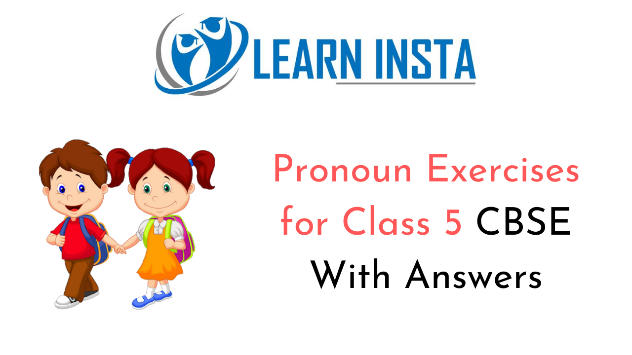 Pronoun Worksheet For Class 5