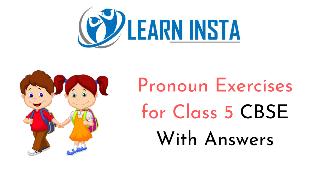 Pronoun Exercise For Class 2nd