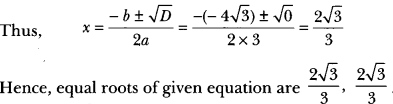 Class 10 Quadratic Equations Important Questions