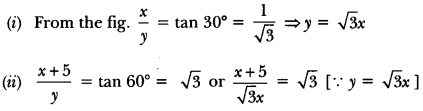 Some Applications of Trigonometry Class 10 Extra Questions Maths Chapter 9 with Solutions Answers 51